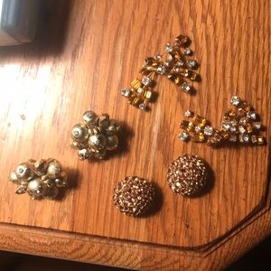 Vintage clip on earrings